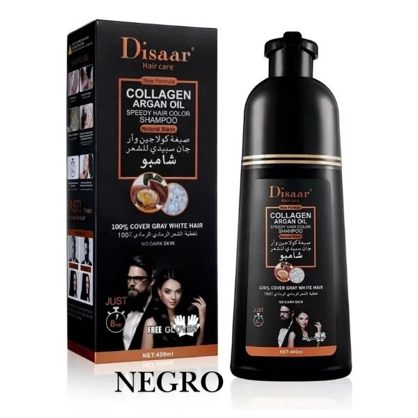 SHAMPOO ANTI CANAS DISAAR™ | Recupera el color y salud de tu pelo