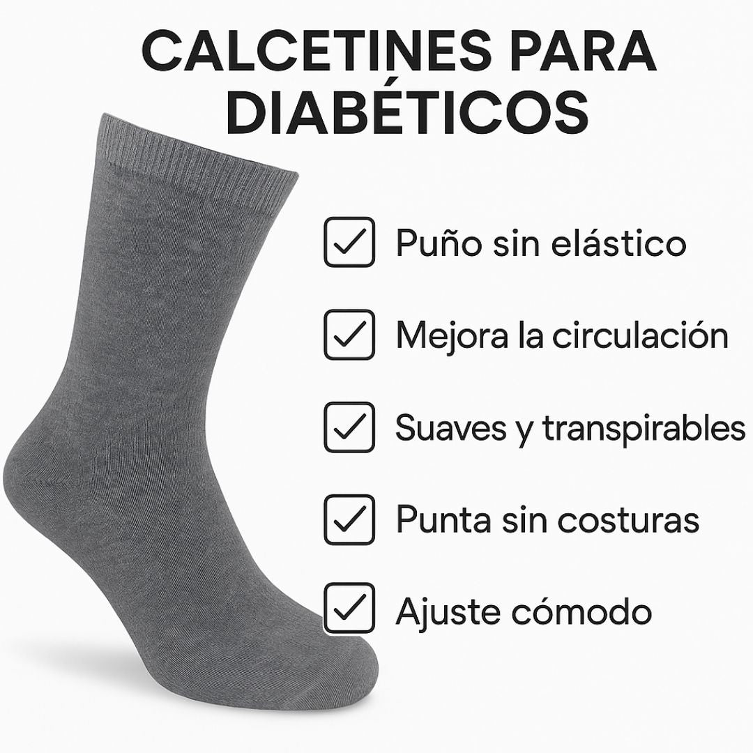DIABESOCKS | Comodidad y alivio para el pie diabético (Paga 6 y lleva 12 pares CON ENVÍO GRATIS)