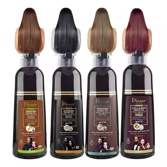 SHAMPOO ANTI CANAS DISAAR™ | Recupera el color y salud de tu pelo