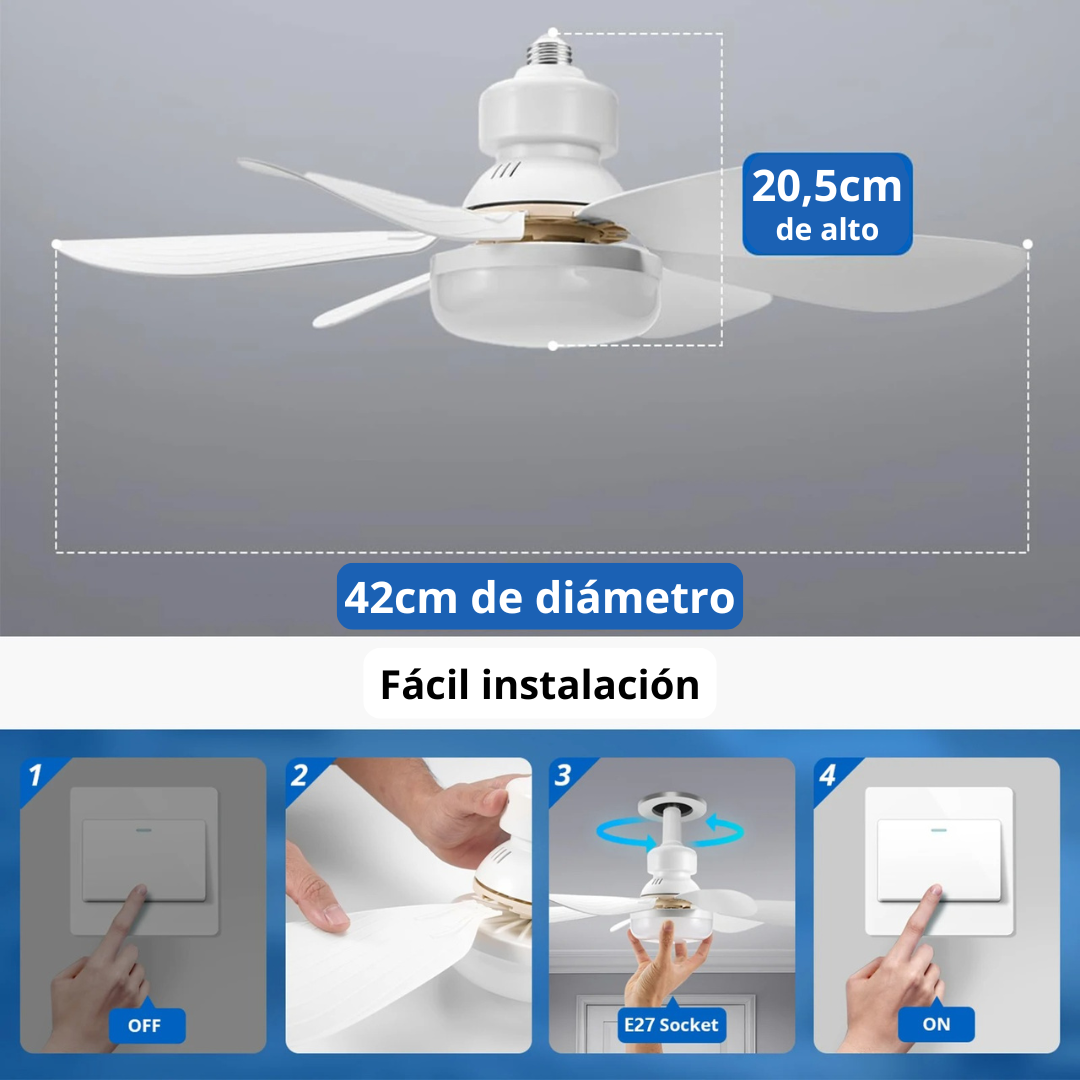 Ventilador LED 2 EN 1